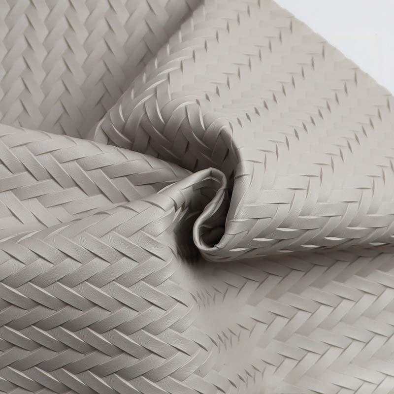 Tessuto in pelle PVC intrecciato per mobili da esterno
