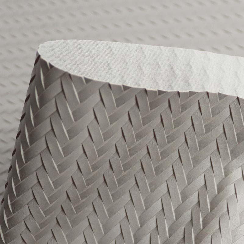 Tessuto in pelle PVC intrecciato per mobili da esterno