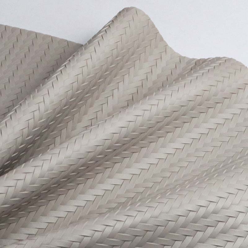 Tessuto in pelle PVC intrecciato per mobili da esterno