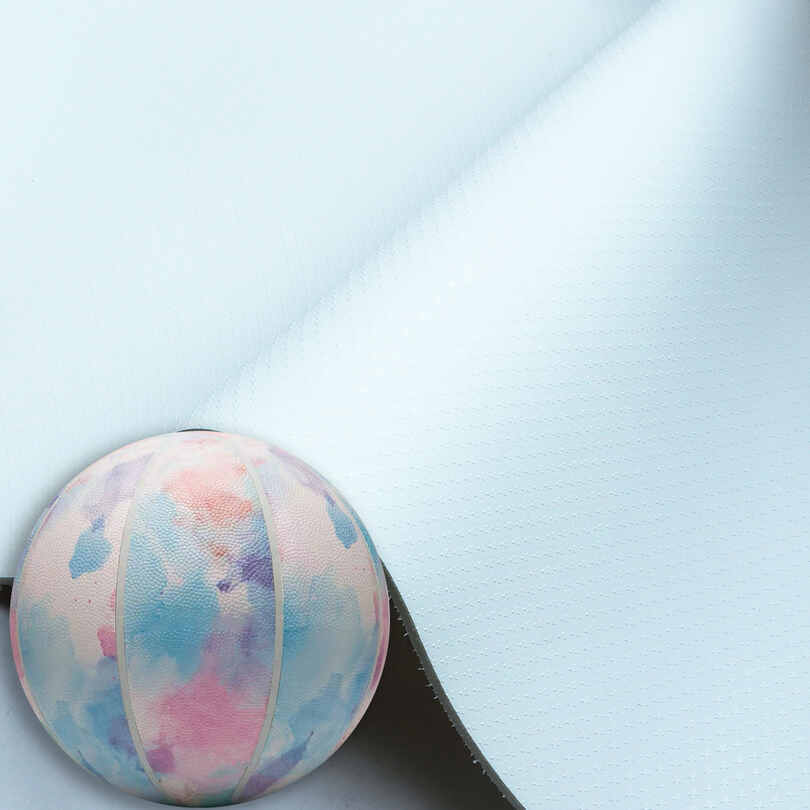 Tessuto in pelle con palloni da calcio sportivi con motivo a stella