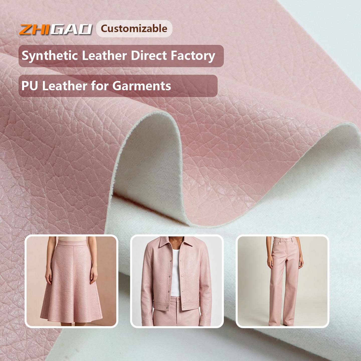 Pelle sintetica PU per abbigliamento Pelle sintetica PU per abbigliamento