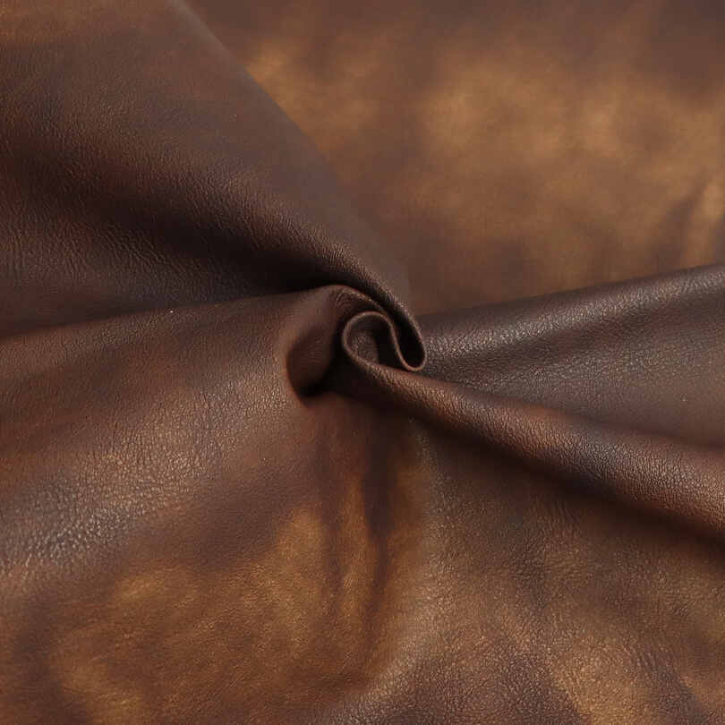 Tessuto per abiti in ecopelle PU bicolore vintage